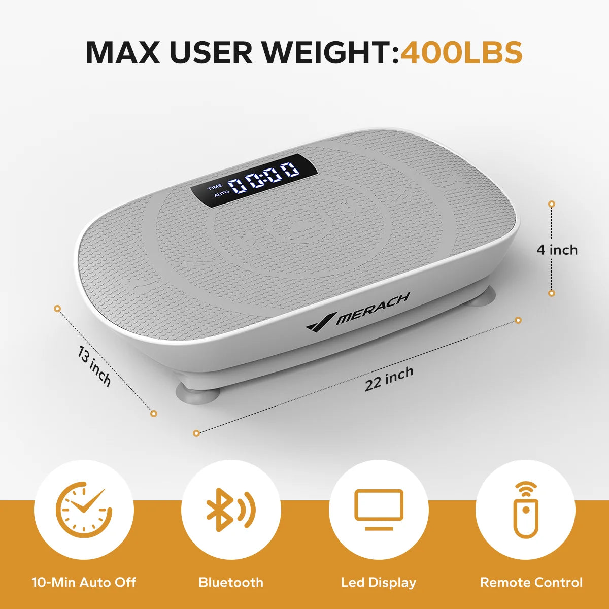 MERACH Vibration Plate CV30 Whole Body Workout Machine