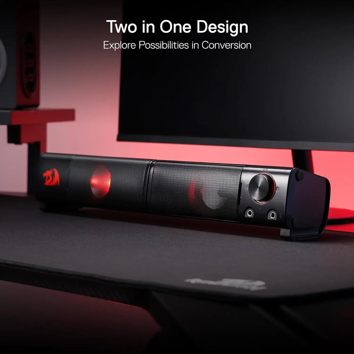 Redragon GS550 2.0 Channel PC Gaming Speakers With Quality Bass