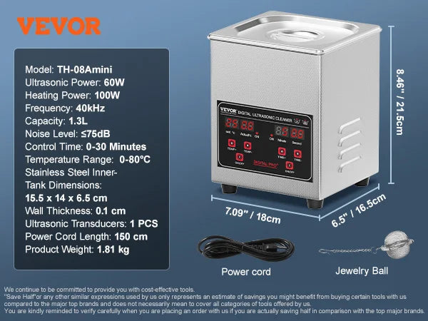 SucceBuy 2L 3L 6L 10L 22L 30L Ultrasonic Cleaner Stainless Steel Portable Cleaning Washing Machine Ultrasound Home Appliance