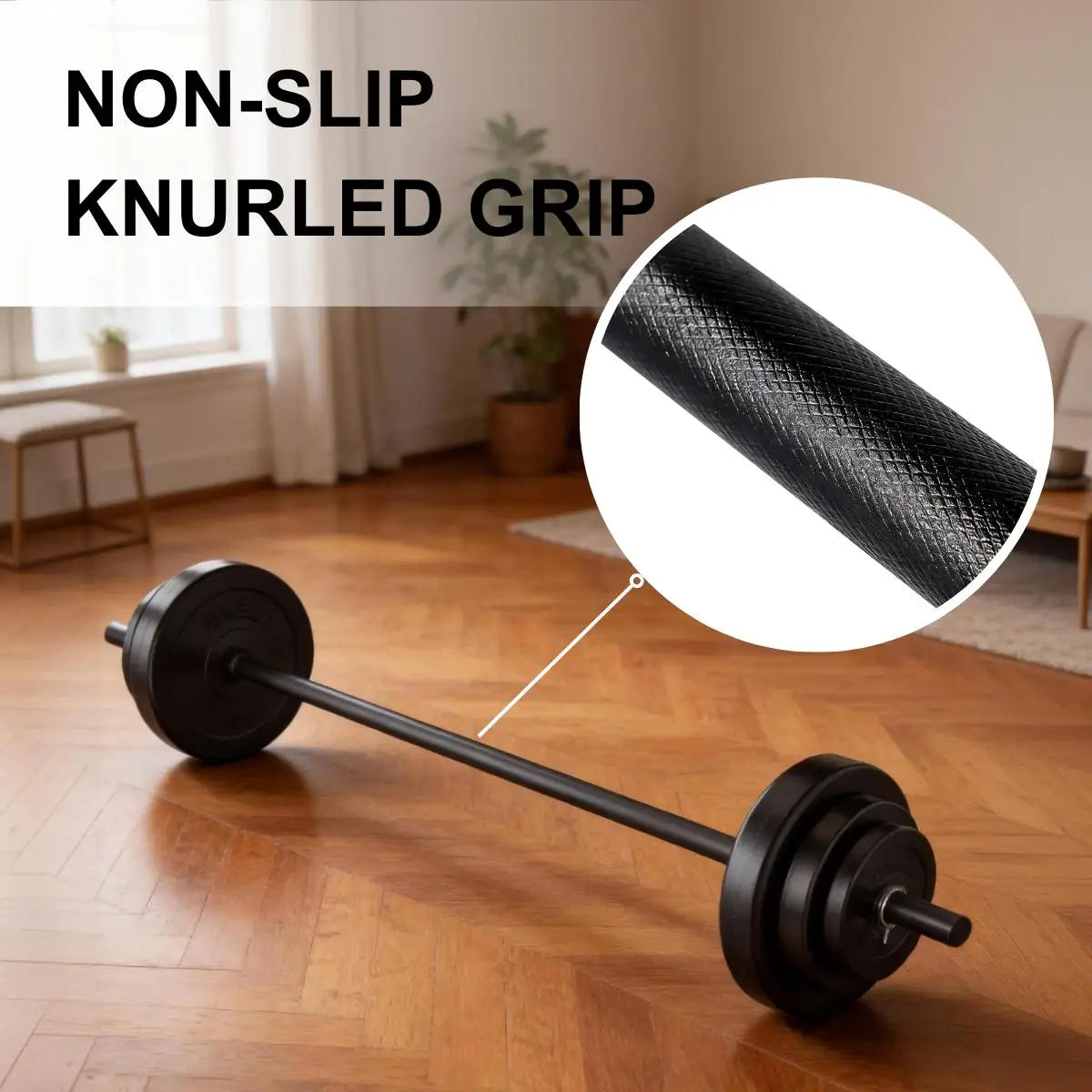 Adjustable Barbell Set 45 Pound Weight Bar for Strength Training