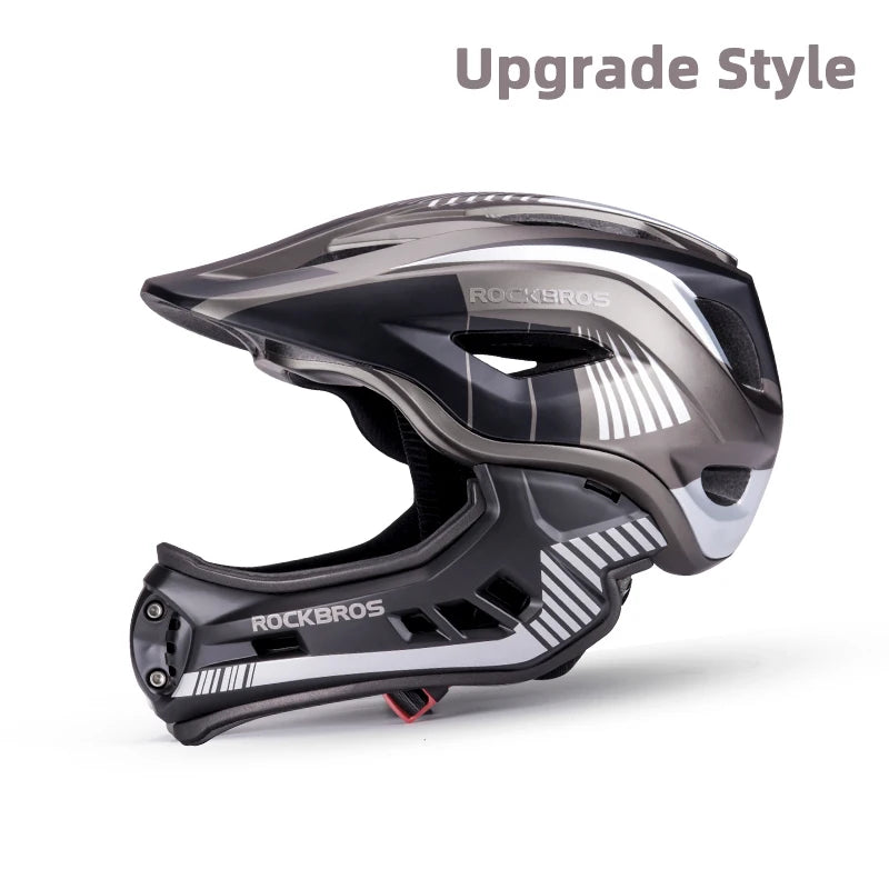 ROCKBROS Child Cycling Helmet Detachable Full Face Safety Shield