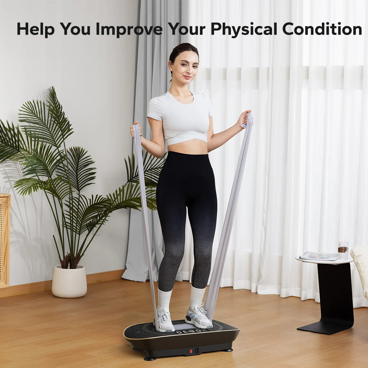 MERACH Vibration Plate Exercise Machine Whole Body Workout Platform