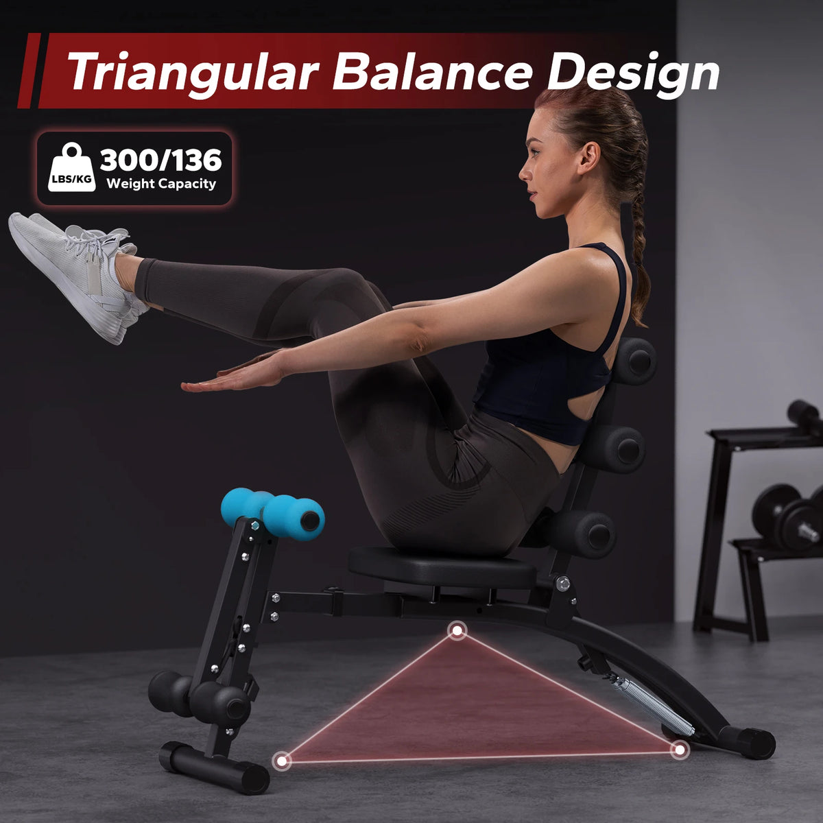 Merach Ab Machine Multi Function Sit Up Bench Home Gym