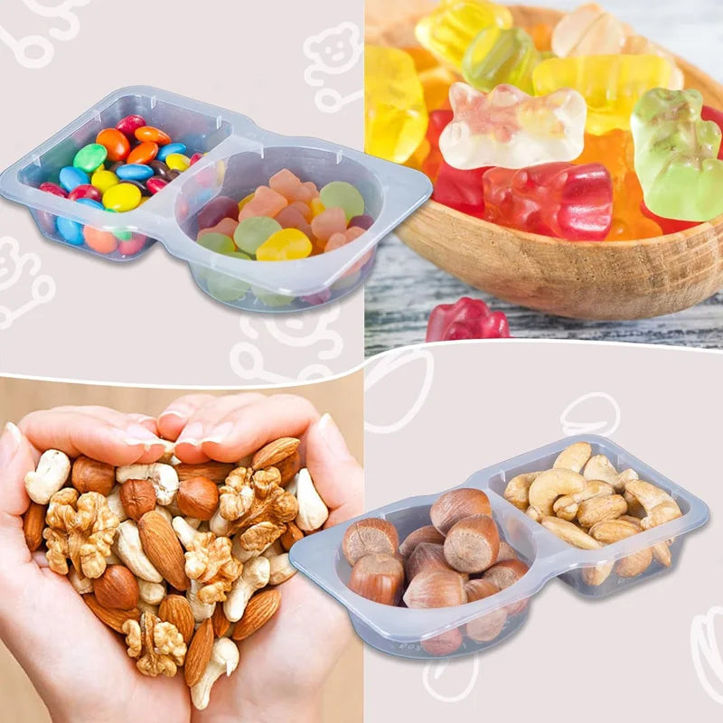 20-Count Spice Storage Jars With Stackable Clear Containers Label Kit