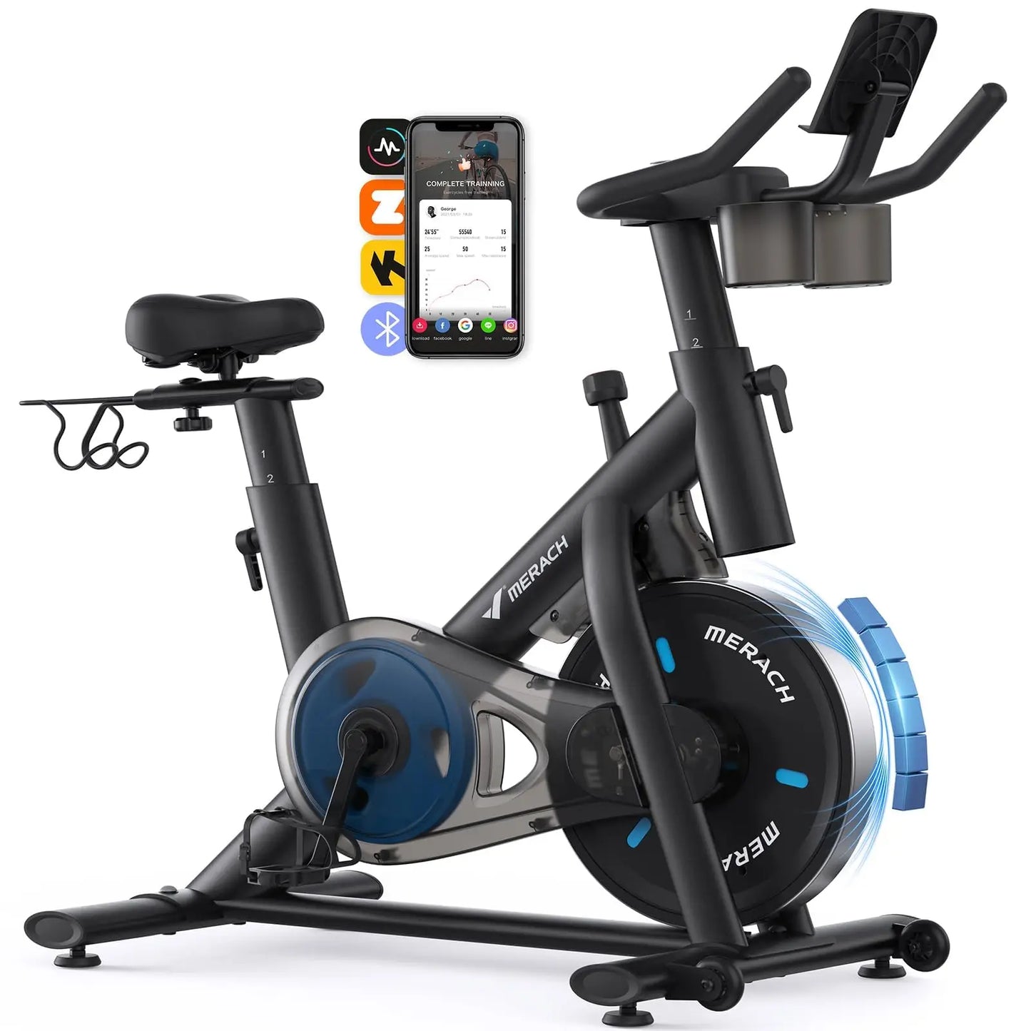 MERACH Magnetic Indoor Cycling Bike S26B2 With App And Low Noise