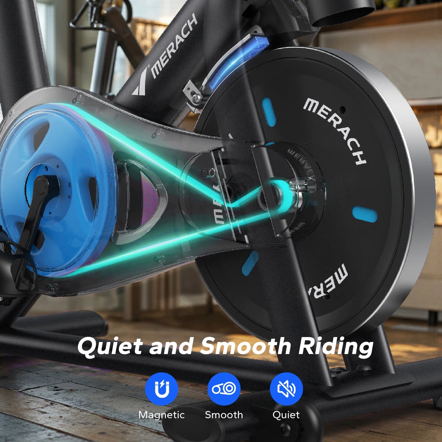 MERACH Magnetic Indoor Cycling Bike S26B2 With App And Low Noise