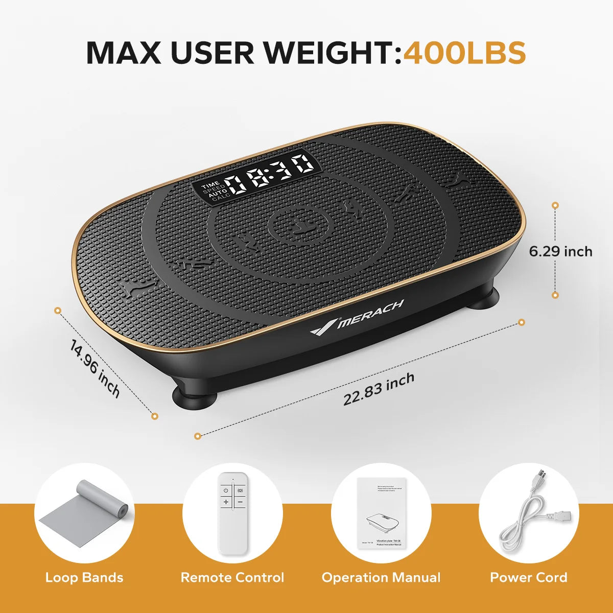 MERACH Vibration Plate CV30 Whole Body Workout Machine
