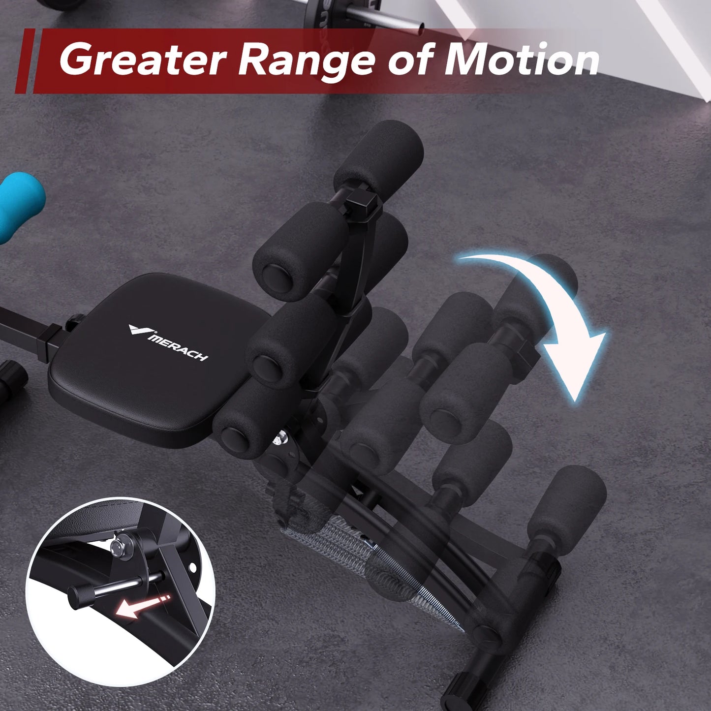 Merach Ab Machine Multi Function Sit Up Bench Home Gym