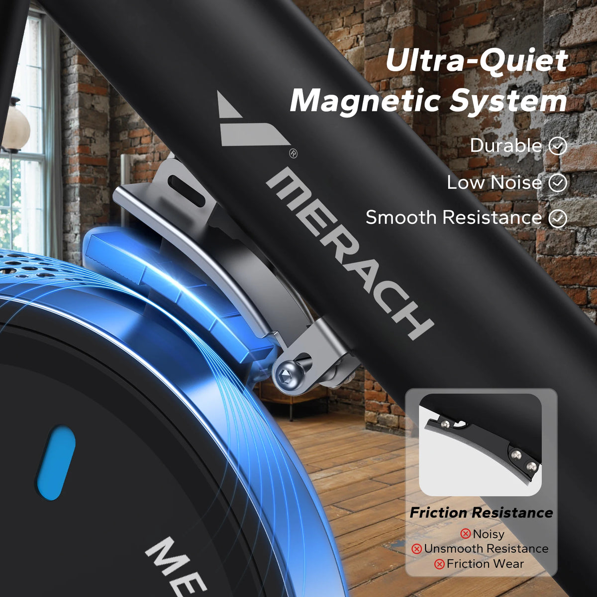 MERACH Magnetic Indoor Cycling Bike S26B2 With App And Low Noise