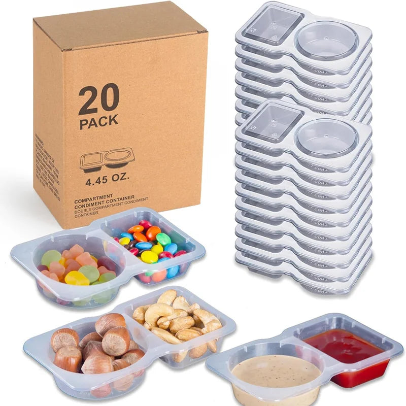 20-Count Spice Storage Jars With Stackable Clear Containers Label Kit