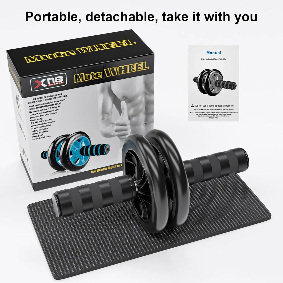 Abdominal Wheel Ab Roller For Core Strengthening Fitness Trainer Equipment