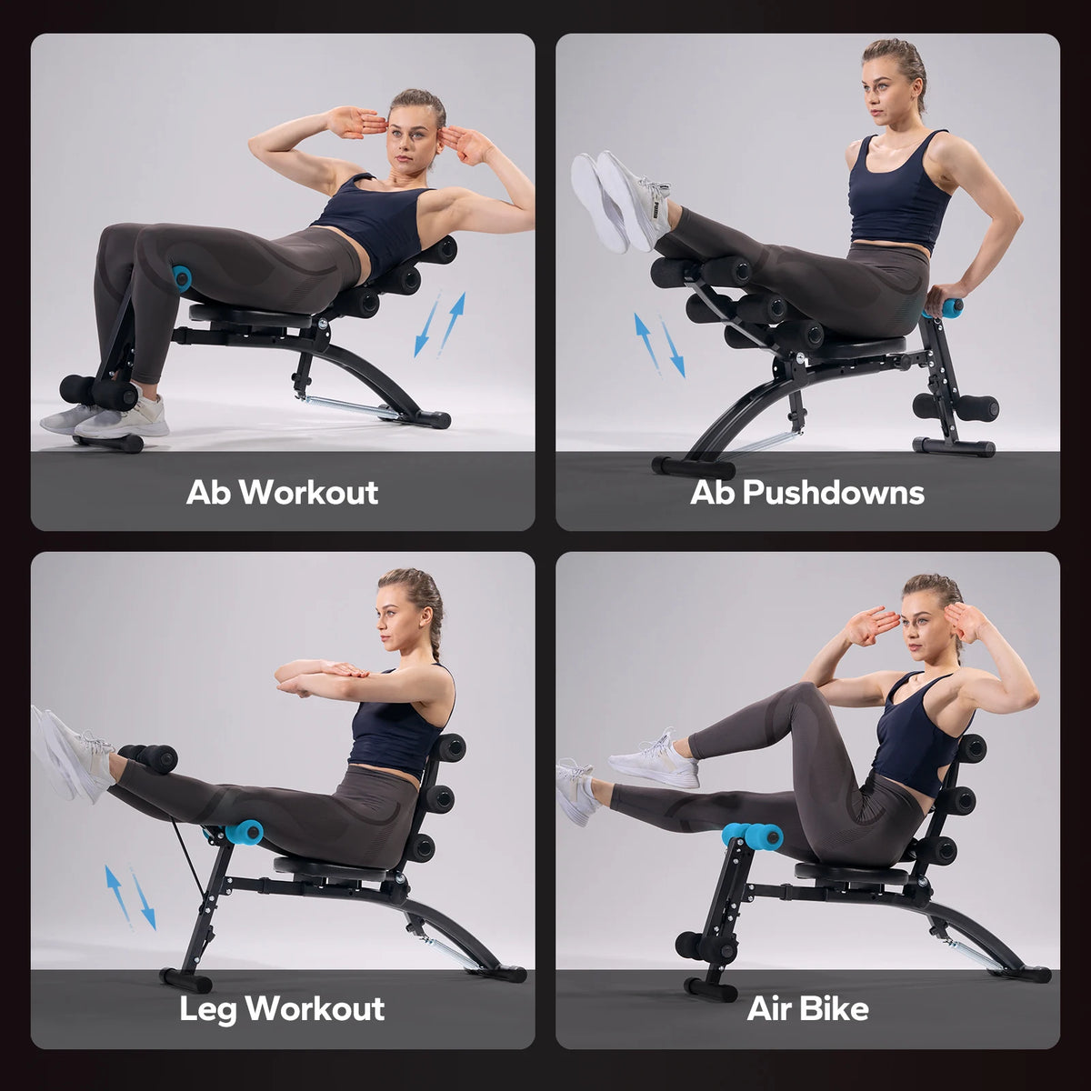 Merach Ab Machine Multi Function Sit Up Bench Home Gym