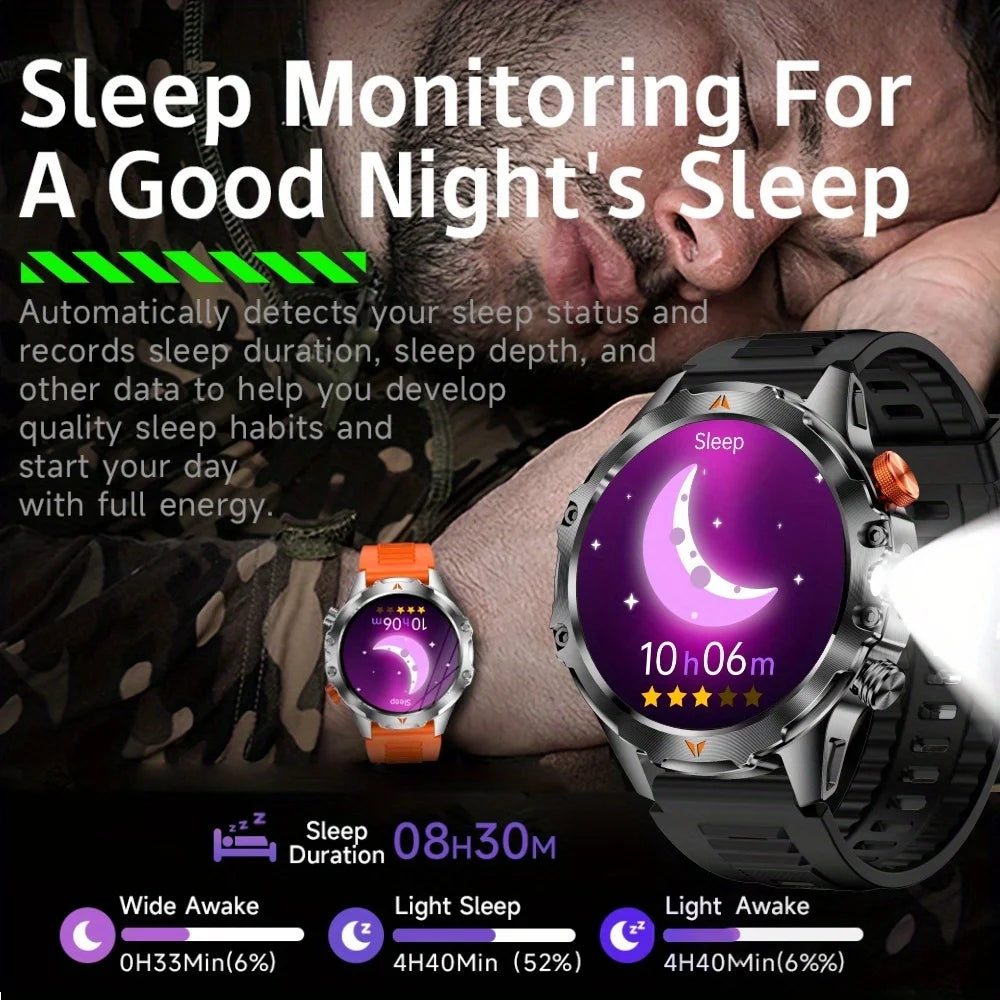 SENBONO Men's Smart Watch Heart Rate Blood Oxygen Fitness Tracker 1000mAh Battery Long Use Time Sport Smartwatch For Men Women