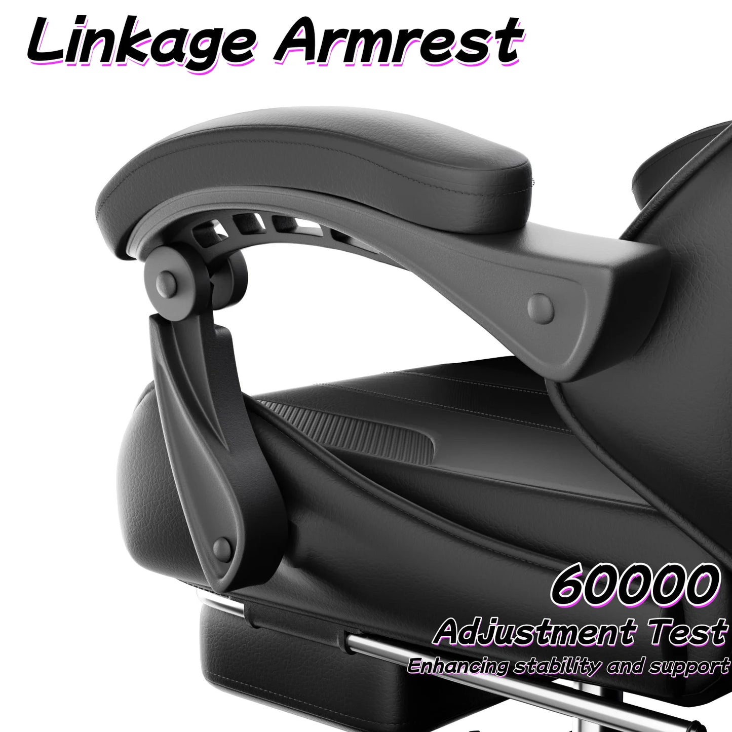 FRODROVIA Ergonomic Gaming Chair With Lumbar Massage And Retractable Footrest