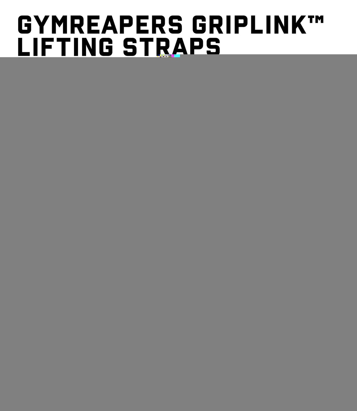 Griplink Heavy Duty Lifting Straps With Anti Slip Wrist Support