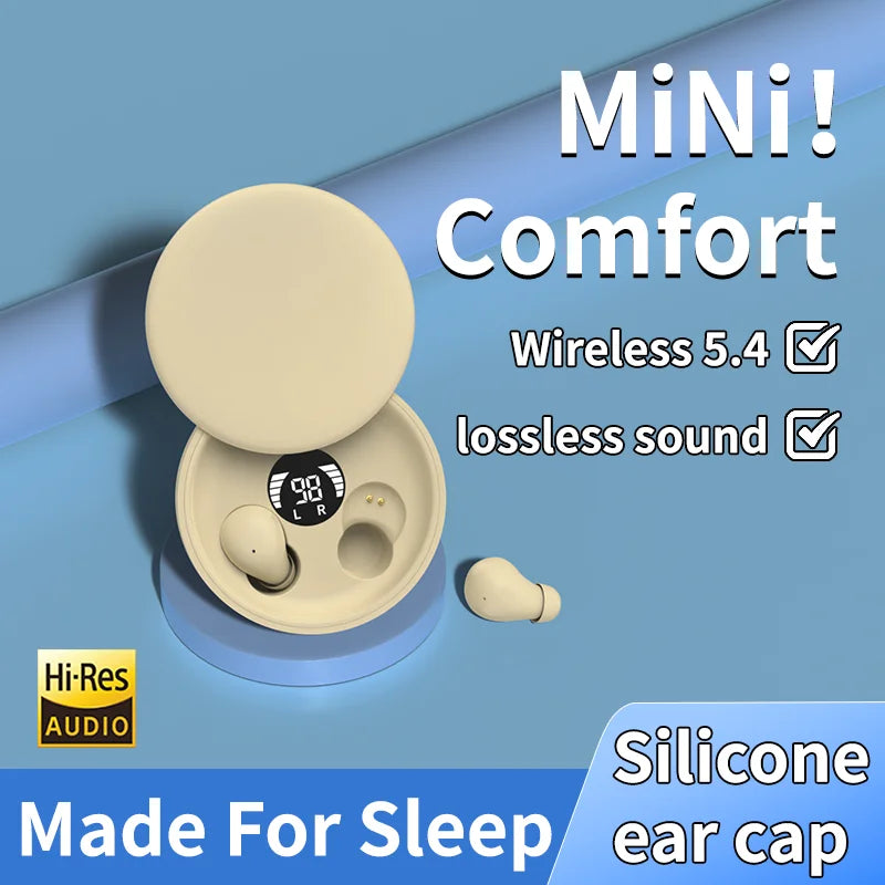 SHUKE Wireless Bluetooth Sleep Headphones With Microphone Waterproof Earbuds