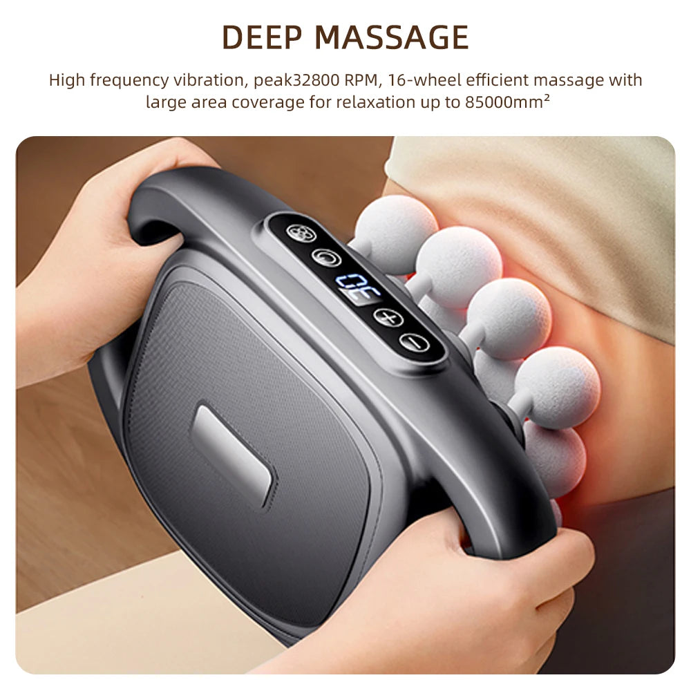 Foreverlily 16 Head Fascia Gun High Frequency Body Massager