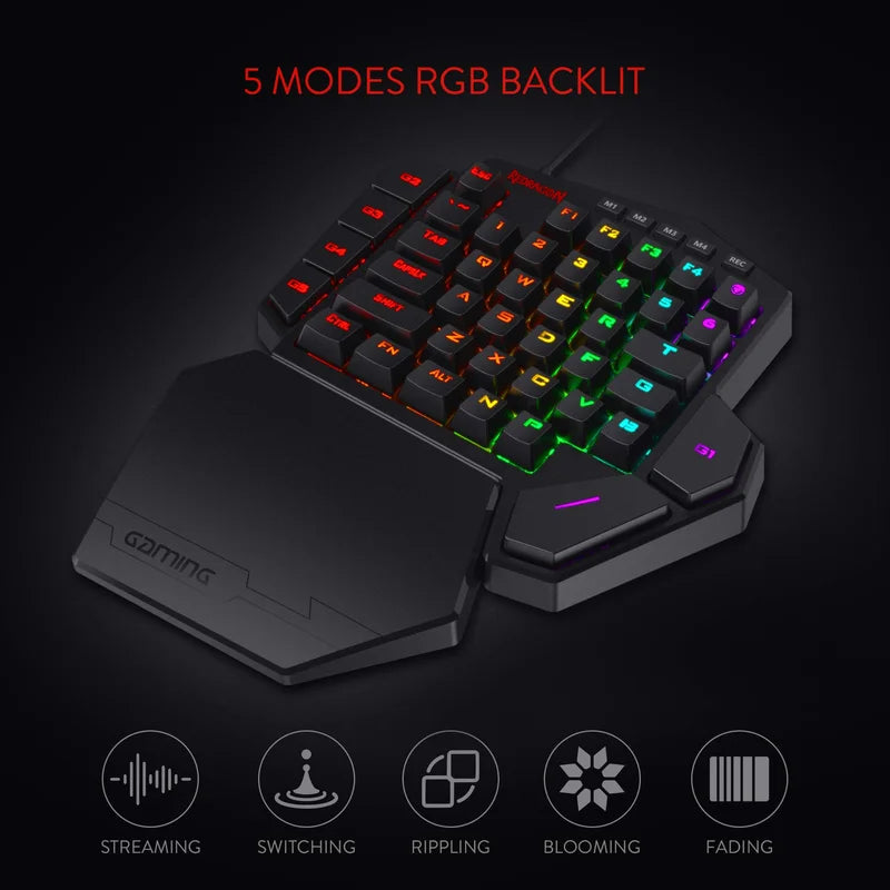Redragon K585 DITI One-Handed RGB Mechanical Keyboard