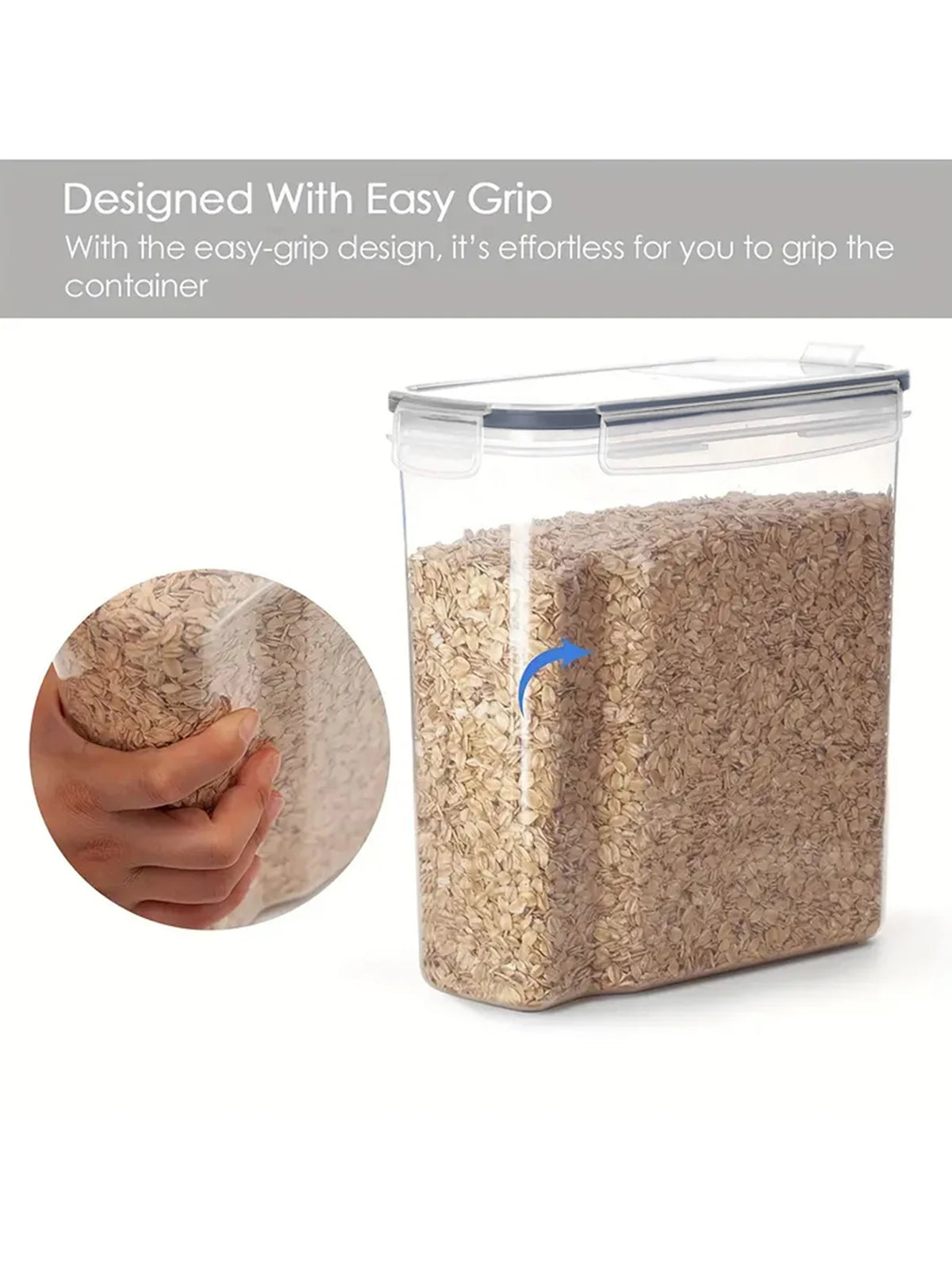 Large Airtight Food Storage Containers With Lids 4-Pack