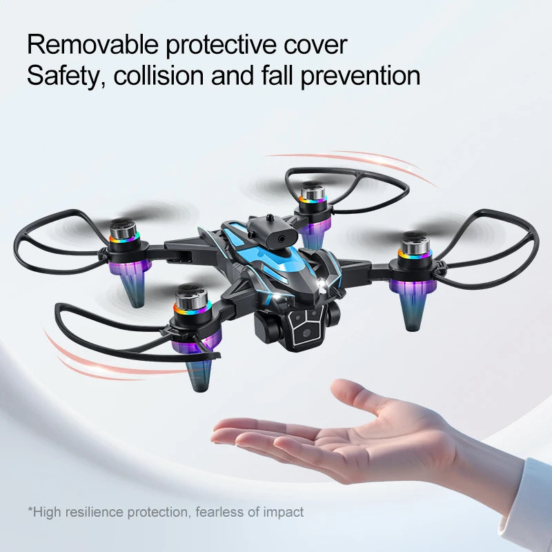 2026 Select - A Drone with a 4.3-Inch Screen for Real-Time Viewing, Brushless Anti-Wind Motor, Electrically Adjustable Three Cameras, 4K Recording and Photography, Essential for Outdoor Travel, Large-Screen Drone, Remote-Cont