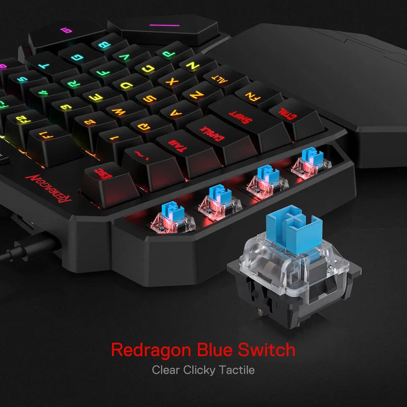 Redragon K585 DITI One-Handed RGB Mechanical Keyboard