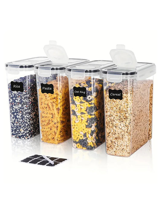 Large Airtight Food Storage Containers With Lids 4-Pack