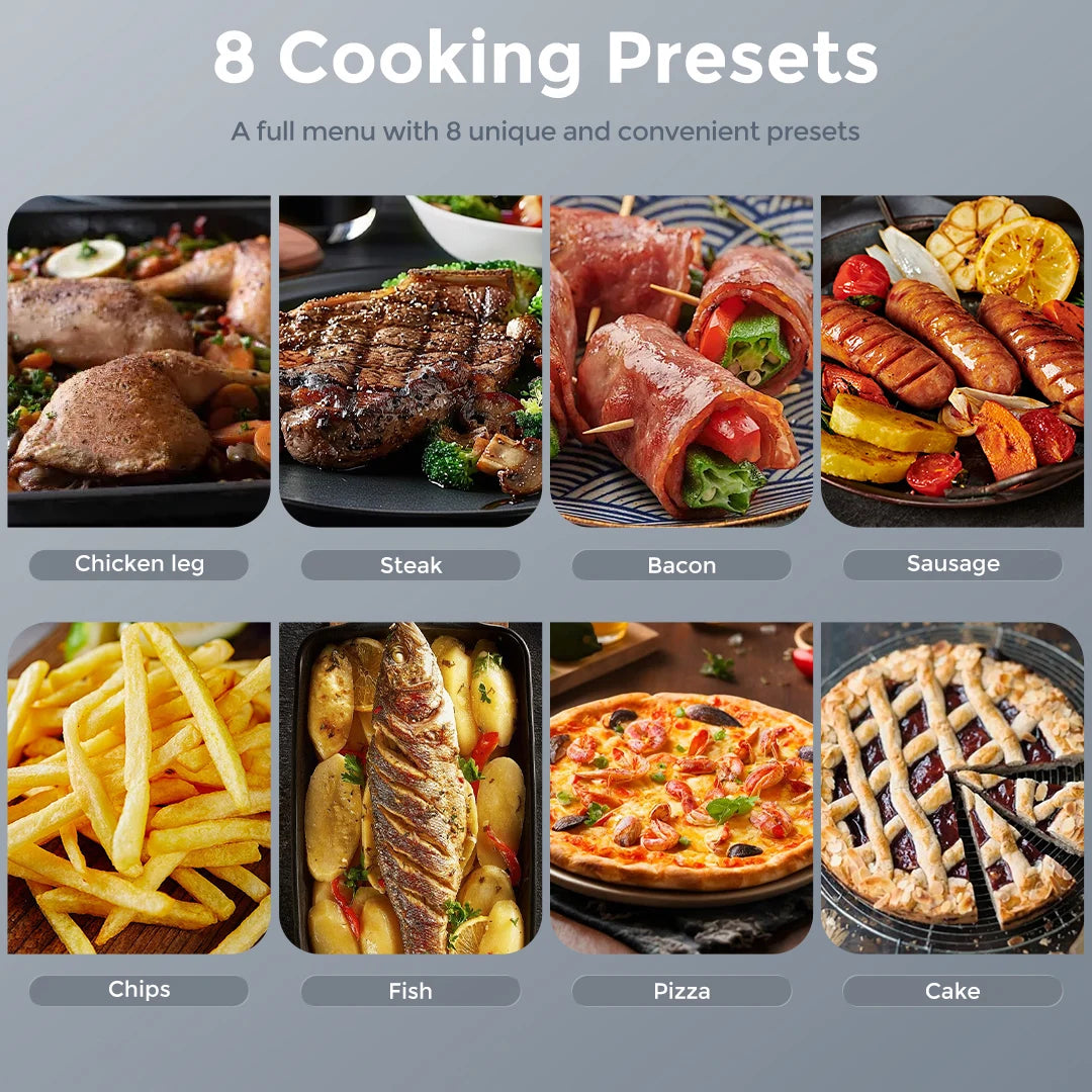 SEJOY 8-In-1 Air Fryer Oven 6L Multifunction Countertop Cooker