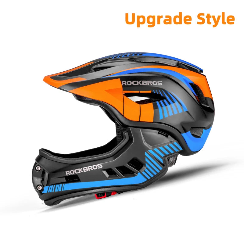 ROCKBROS Child Cycling Helmet Detachable Full Face Safety Shield