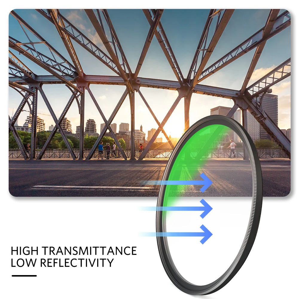 WEYLLAN Lens Filter Photography MC HD Lens UV Filter Ultra Slim Camera Accessories 46mm 49mm 52mm 55mm 58mm 62mm 67mm 72mm 77mm