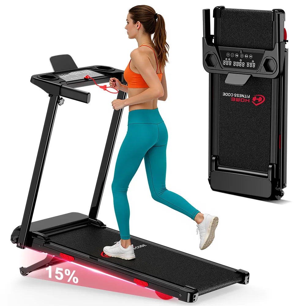 Botifly Folding Treadmill With Incline, Portable Home Walking Pad