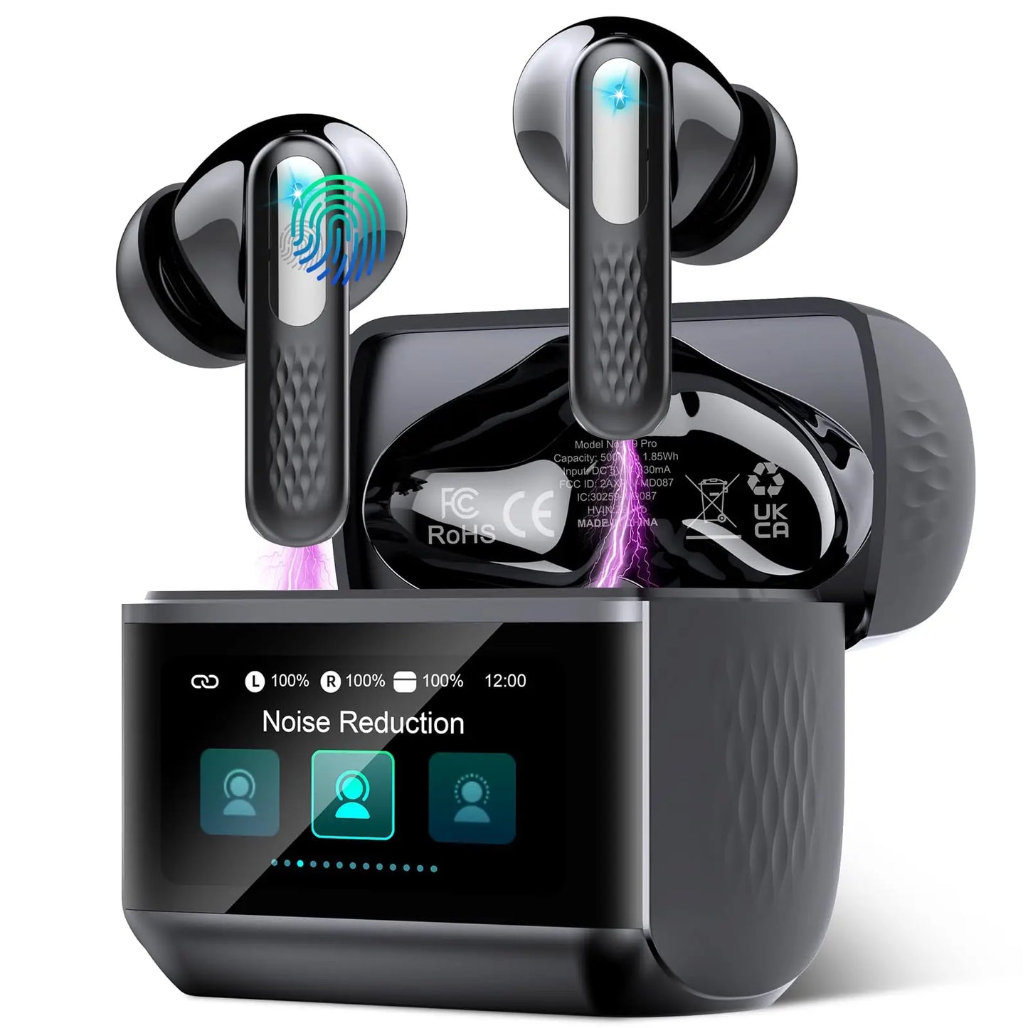 Kuizil Wireless Earbuds Bluetooth 5.3 Touch Control IPX7 Water Resistant
