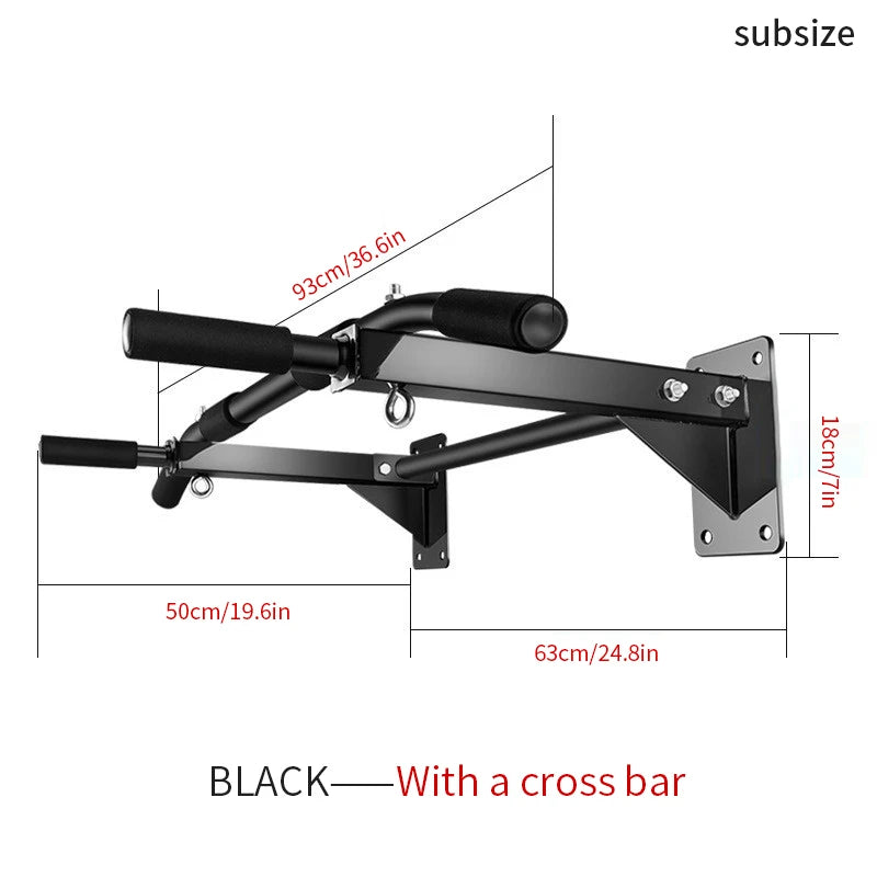 KBQ Wall Mounted Pull-Up Bar For Home Gym And Indoor Fitness