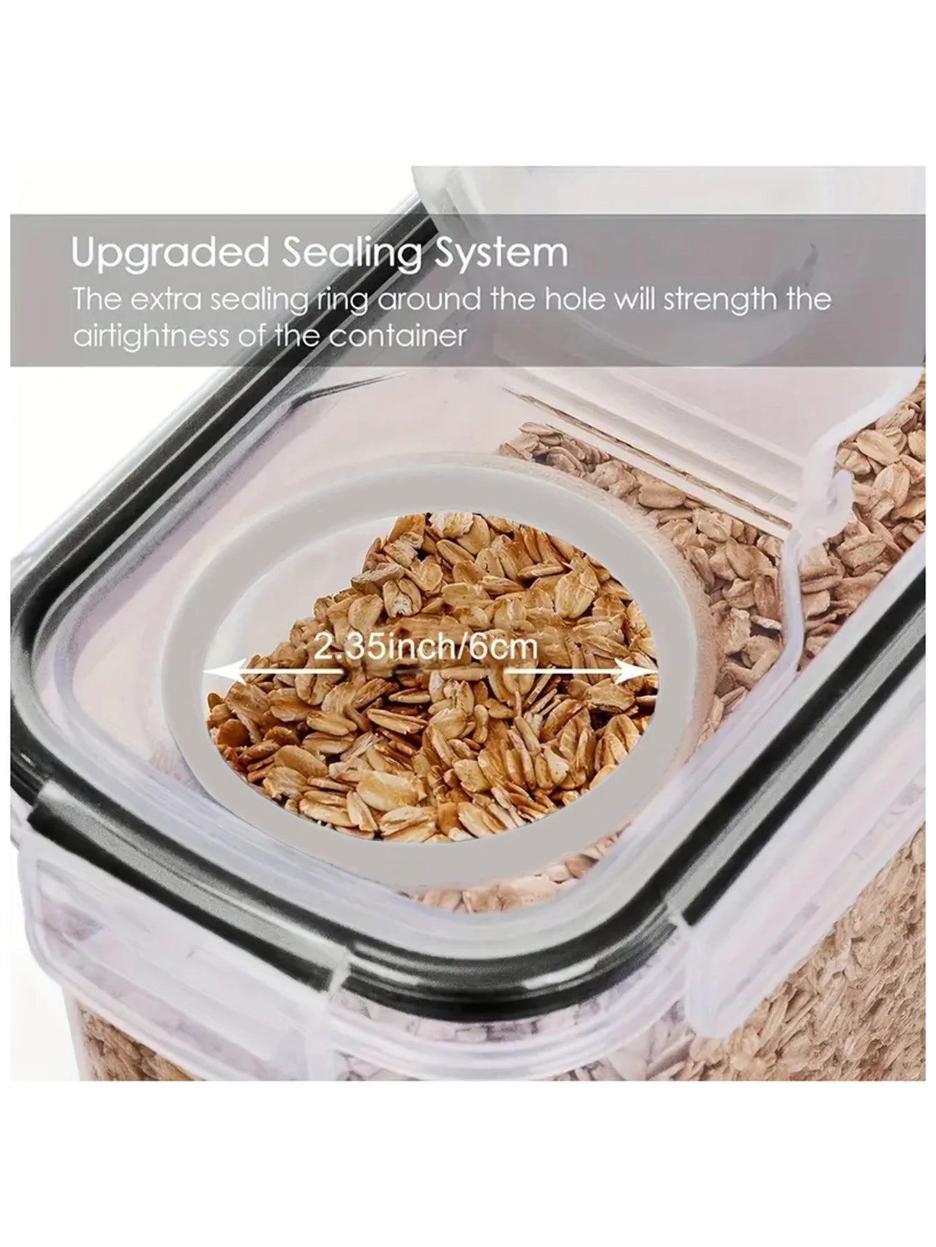 Large Airtight Food Storage Containers With Lids 4-Pack