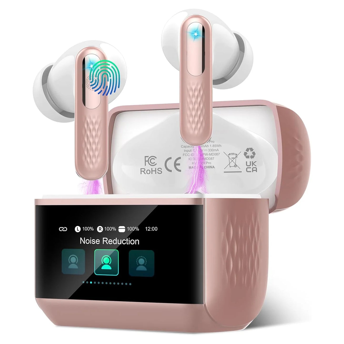 Kuizil Wireless Earbuds Bluetooth 5.3 Touch Control IPX7 Water Resistant