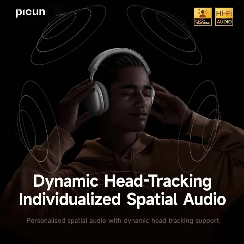 Picun F8 Pro ANC Wireless Headphones with 3D Spatial Audio