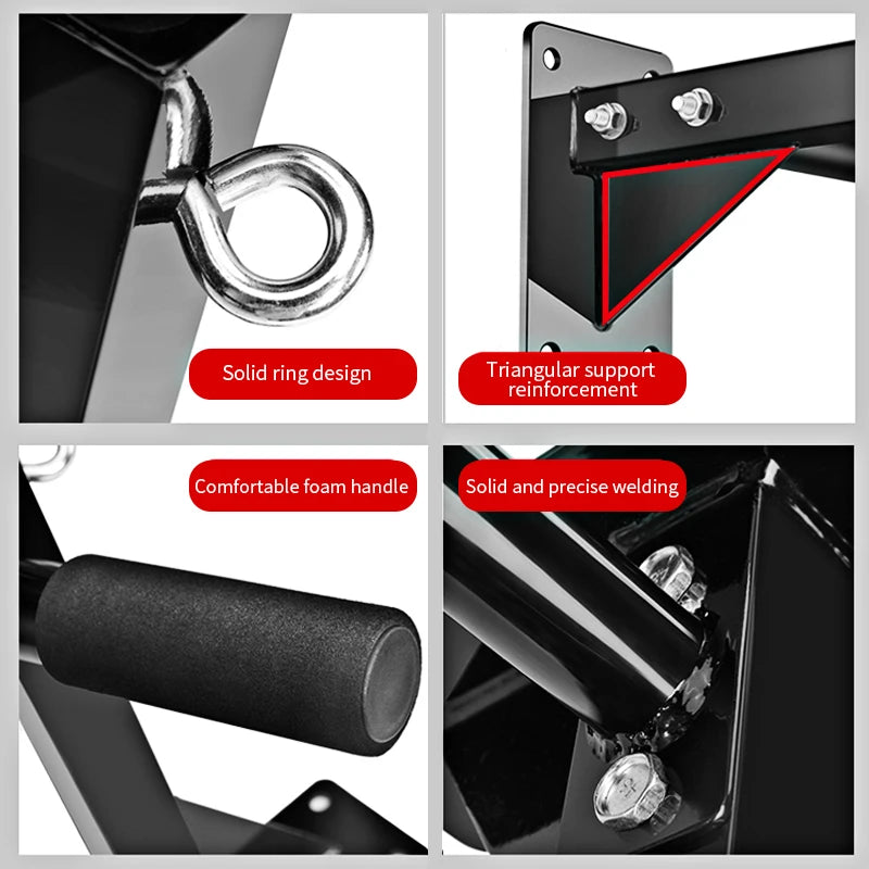 KBQ Wall Mounted Pull-Up Bar For Home Gym And Indoor Fitness