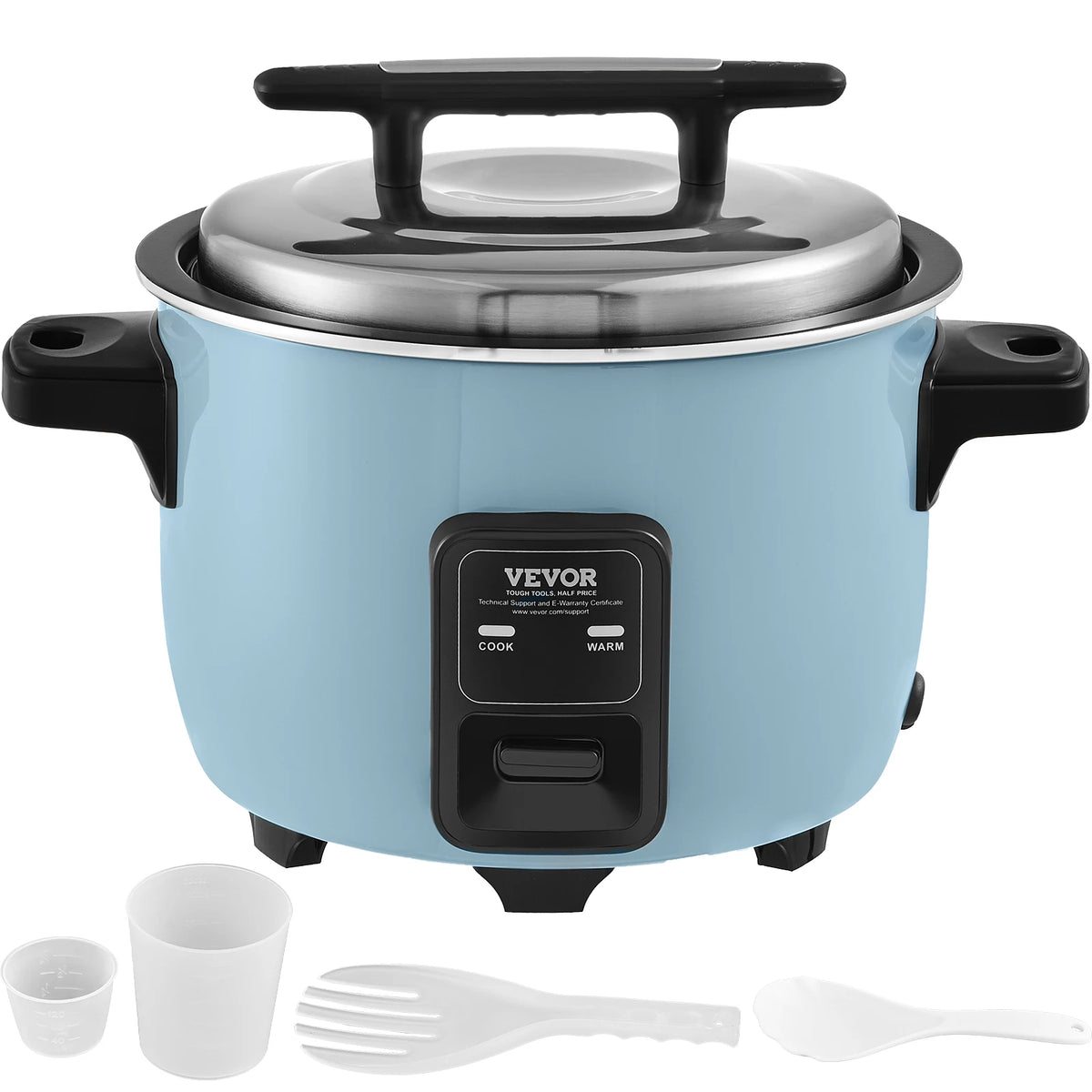 VEVOR Commercial Rice Cooker With Nonstick Inner Pot Keep Warm