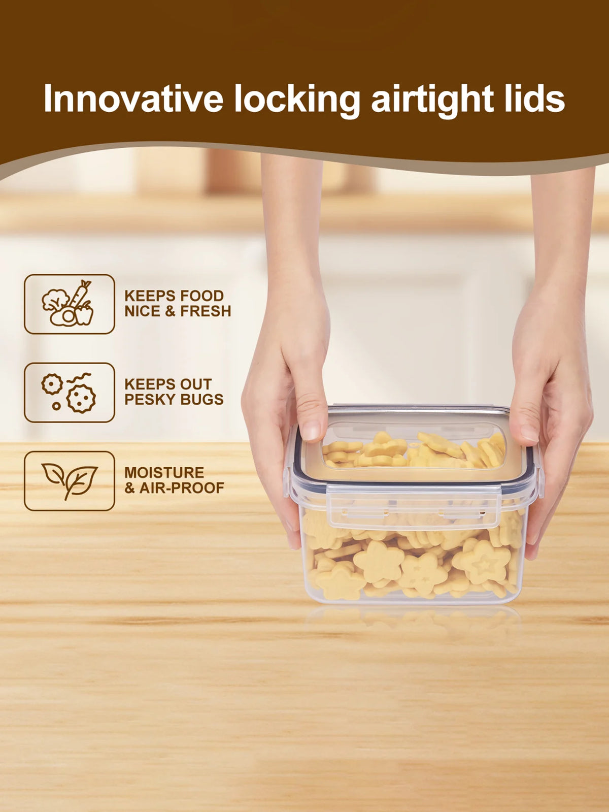 Sealed Food Storage Containers With Lids 48 Pieces