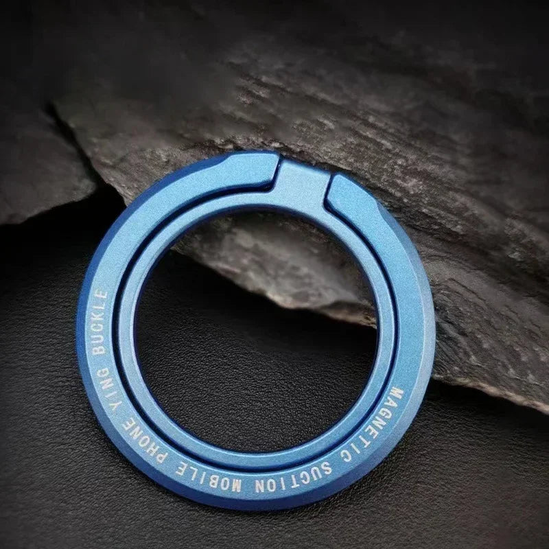 Magnetic Ring IPhone Holder For MagSafe Removable Grip Stand for iPhone Support Portable Mobile Phone Magnet Foldable Bracket