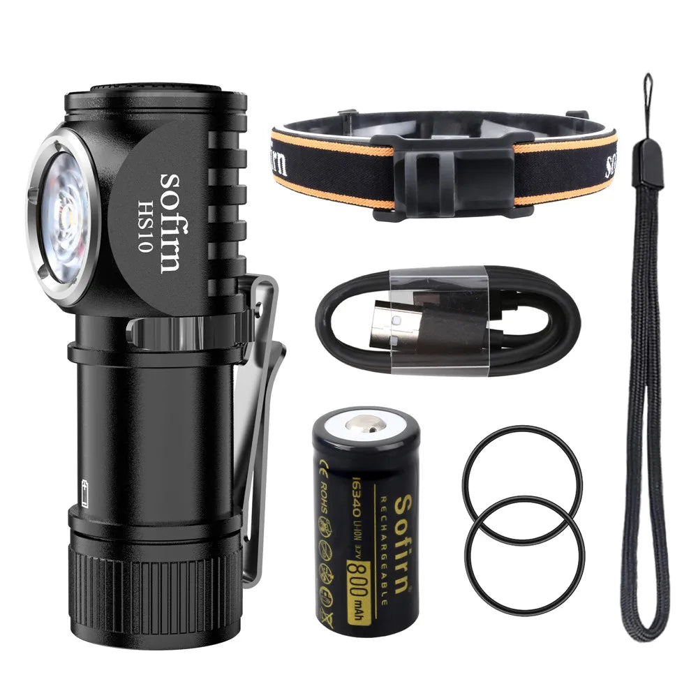 Sofirn HS10 USB C Rechargeable Mini Headlamp 1100lm