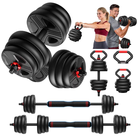 FED Fitness 5 In 1 Adjustable Dumbbell Set For Home