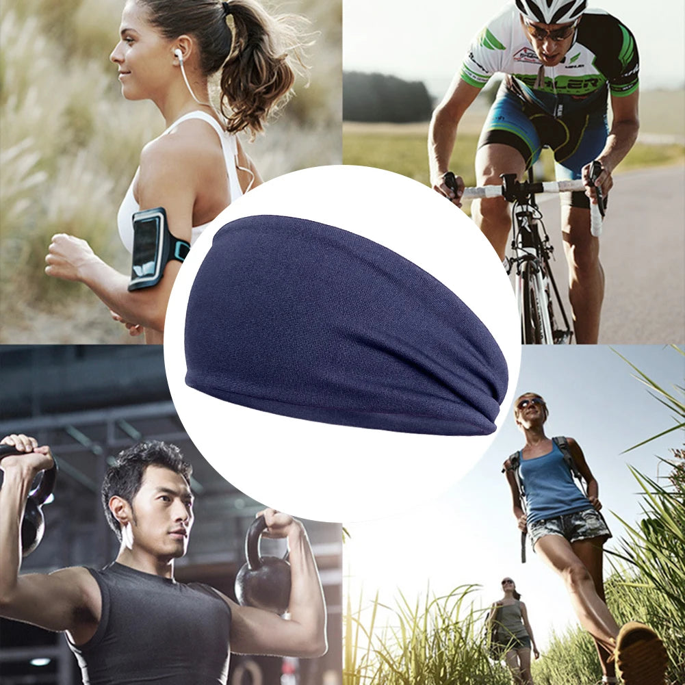 JOCESTYLE Unisex Sports Headband Elastic Quick Dry Sweat Band For Running
