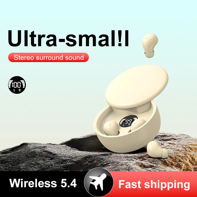 SHUKE Wireless Bluetooth Sleep Headphones With Microphone Waterproof Earbuds