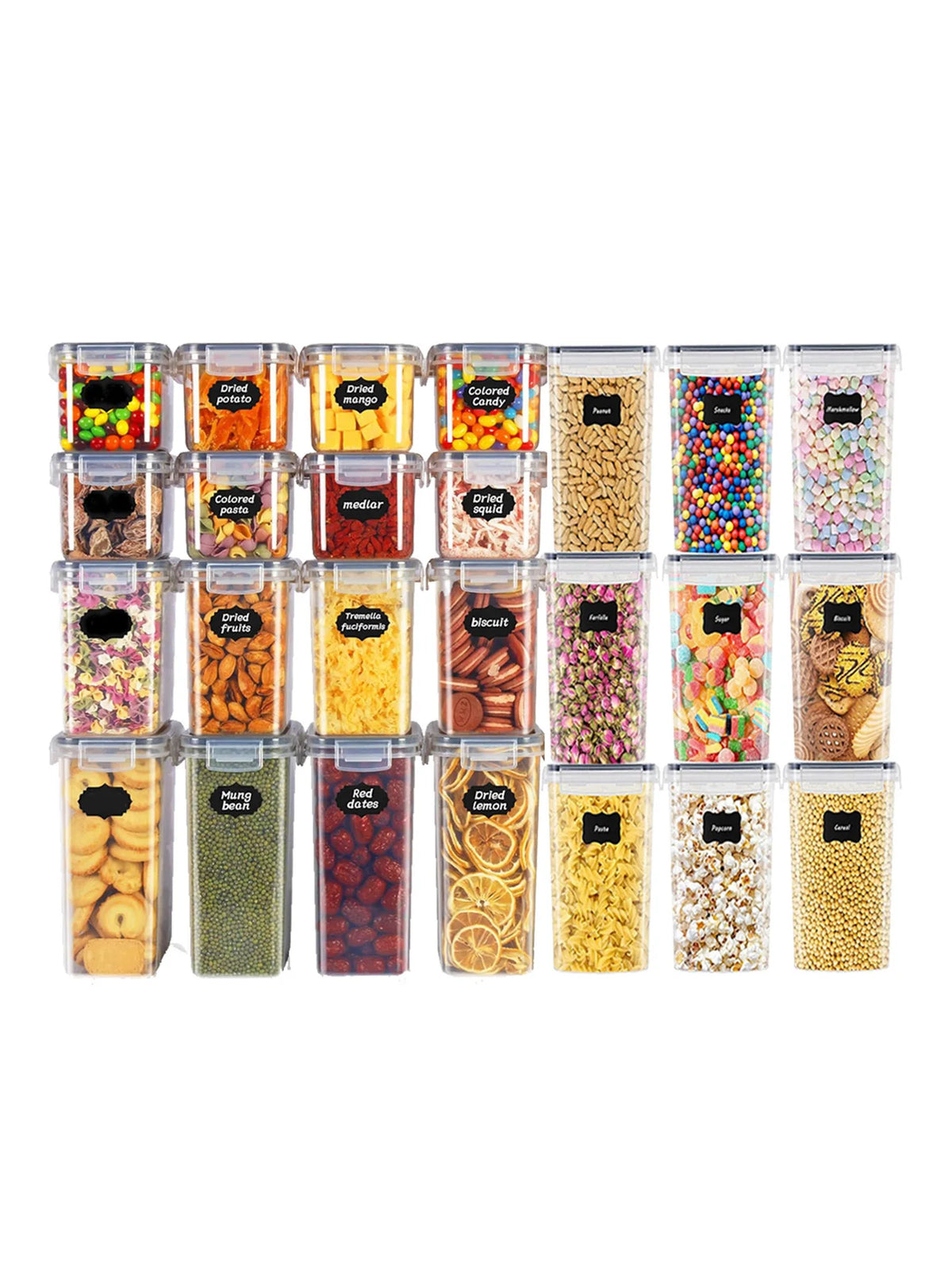 Sealed Food Storage Containers With Lids 48 Pieces
