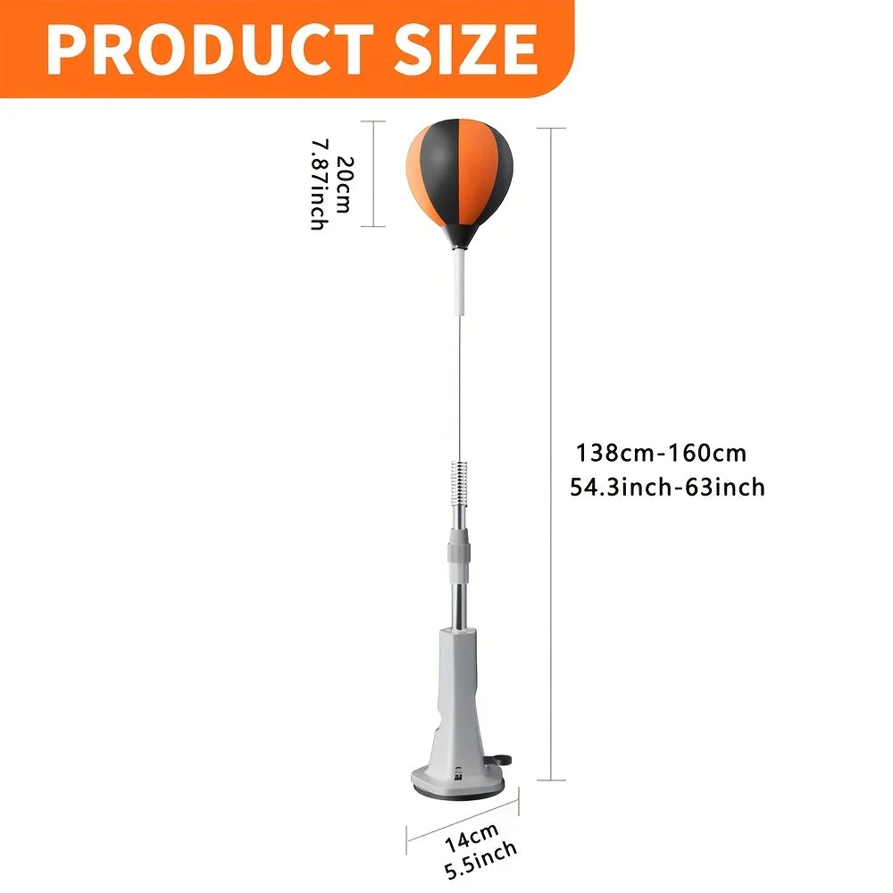 Indoor Reaction Punching Ball for Boxing Training with Strong Suction Cup All-terrain Bases Adjustable Speed Ball Adult Youth