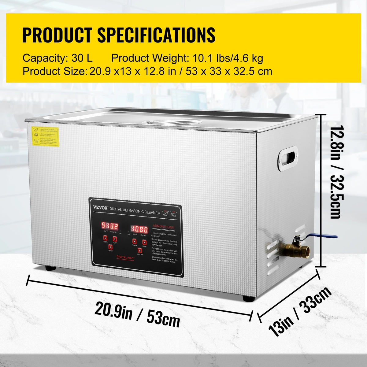 SucceBuy 2L 3L 6L 10L 22L 30L Ultrasonic Cleaner Stainless Steel Portable Cleaning Washing Machine Ultrasound Home Appliance