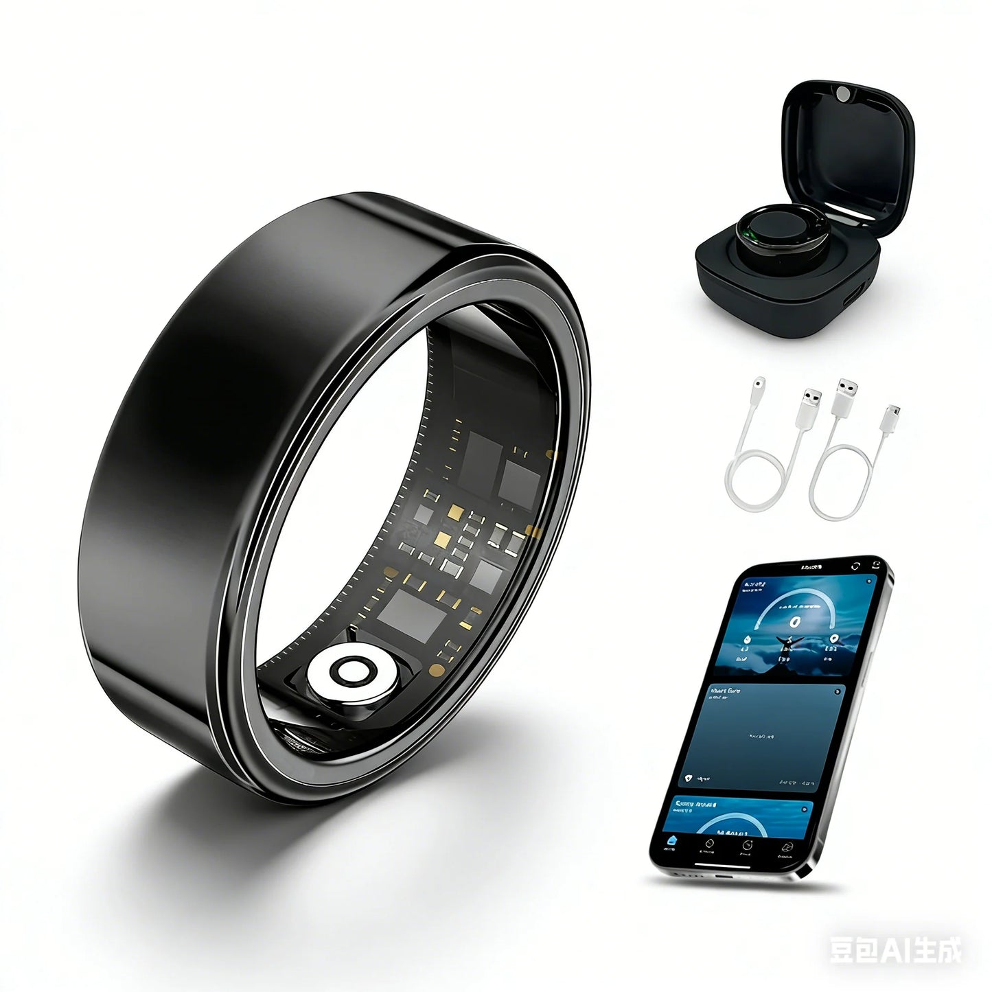 Casatelier Wearable Smart Ring with SpO2, Heart Rate, Sleep Monitoring