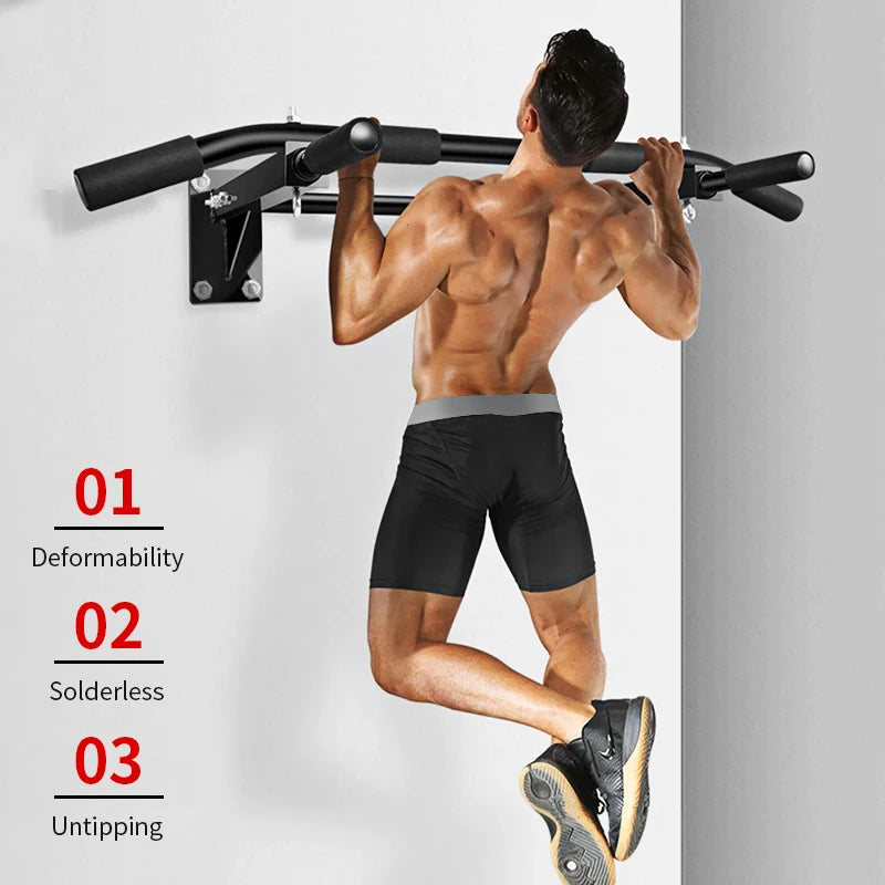 KBQ Wall Mounted Pull-Up Bar For Home Gym And Indoor Fitness