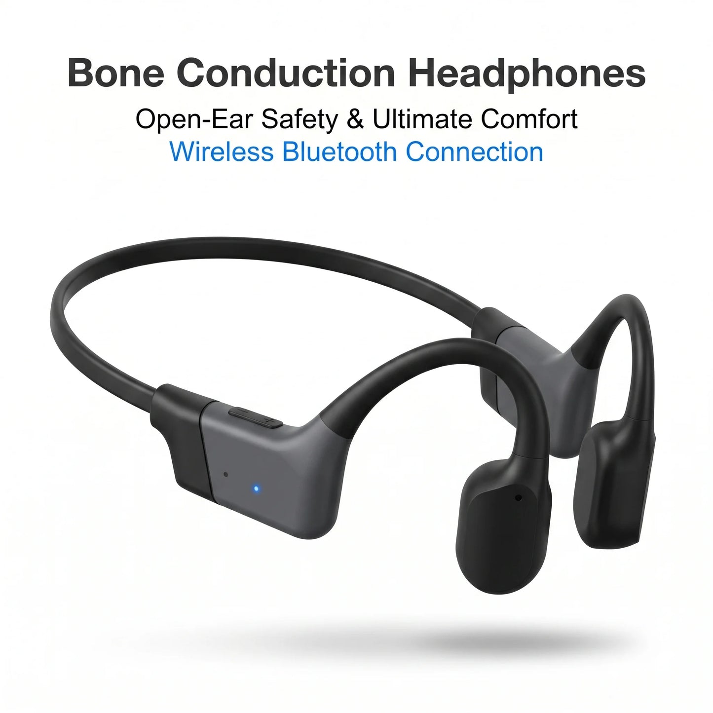 Open Ear Bone Conduction Bluetooth Earphones With 20 Hour Battery