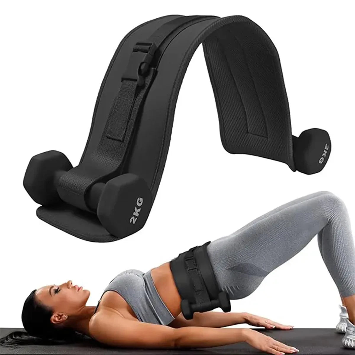 Adjustable Weighted Waist Belt For Home Workouts And Dumbbell Training